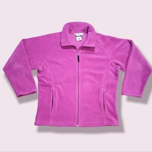 Columbia Soft Fleece Jacket Zip Pockets
